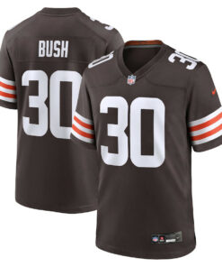Devin Bush 30 Cleveland Browns Game Men Jersey - Brown JS6505 nicesnker