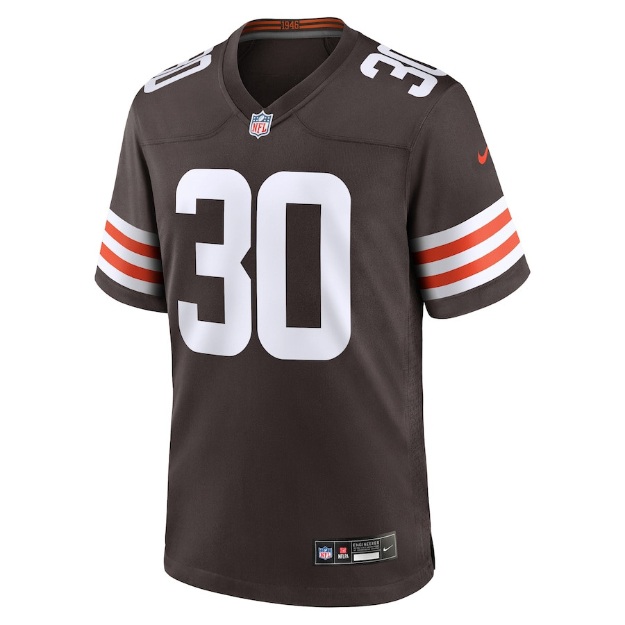 Devin Bush 30 Cleveland Browns Game Men Jersey - Brown JS6505 nicesnker - Image 2