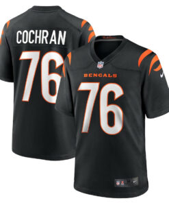 Devin Cochran 76 Cincinnati Bengals Team Game Men Jersey - Black JS2225 nicesnker