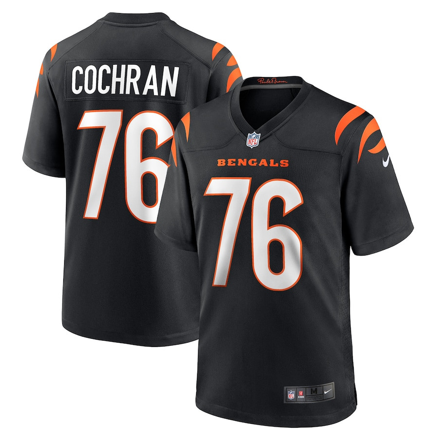 Devin Cochran 76 Cincinnati Bengals Team Game Men Jersey - Black JS2225 nicesnker