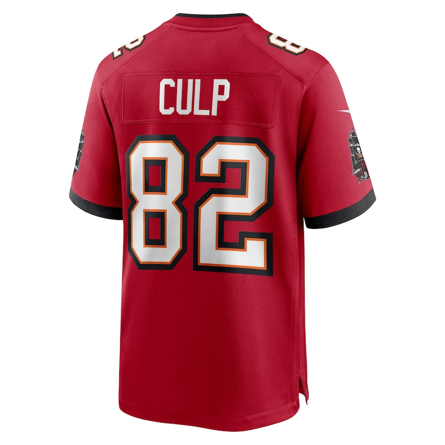 Devin Culp 82 Tampa Bay Buccaneers Game Men Jersey - Red JS6791 nicesnker - Image 3
