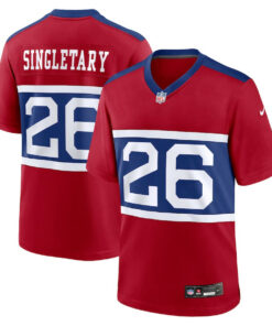 Devin Singletary 26 New York Giants Alternate Game Men Jersey - Century Red JS7249 nicesnker