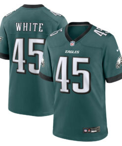Devin White 45 Philadelphia Eagles Game Men Jersey - Midnight Green JS6959 nicesnker