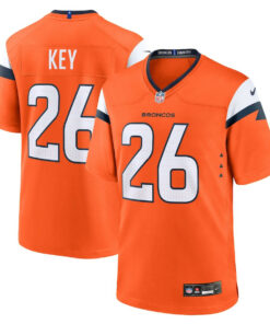 Devon Key 26 Denver Broncos Team Game Men Jersey - Orange JS6578 nicesnker