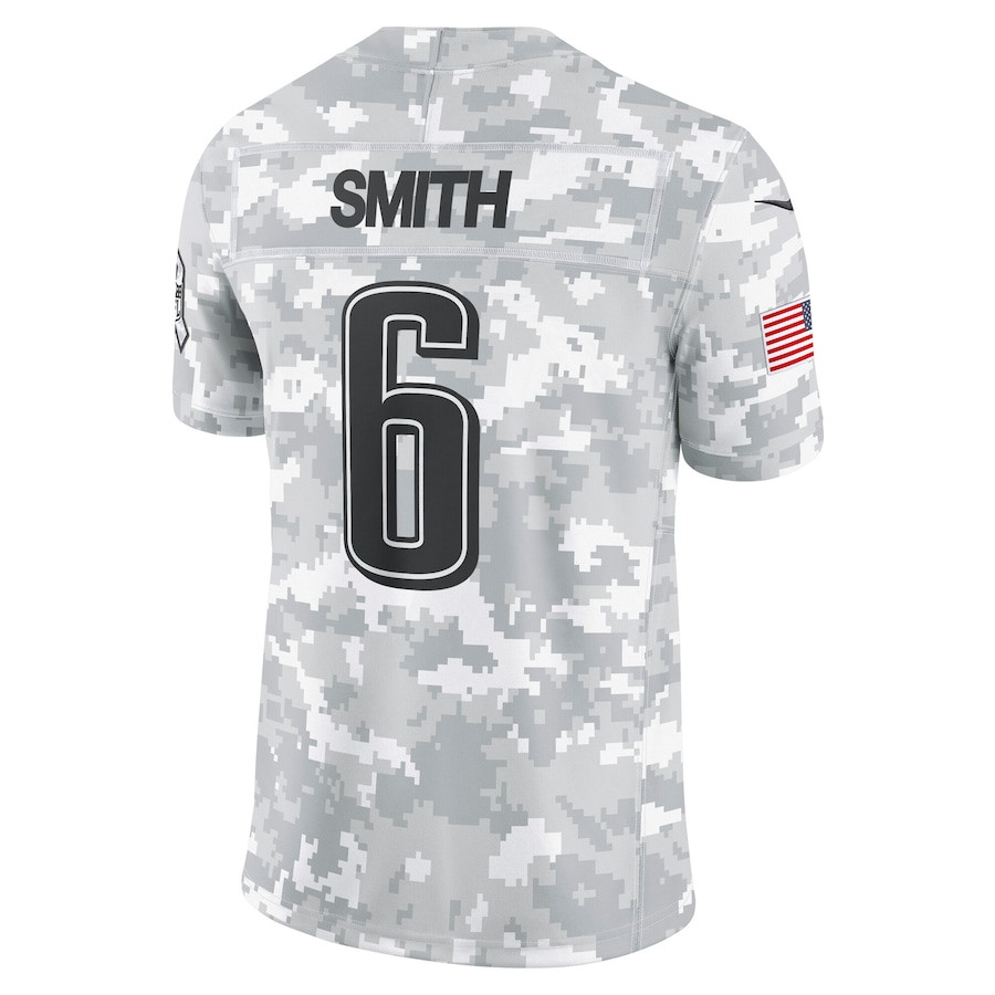 DeVonta Smith 6 Philadelphia Eagles 2024 Salute to Service Limited Men Jersey - Arctic Camo JS5095 nicesnker - Image 3