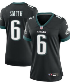 DeVonta Smith 6 Philadelphia Eagles Alternate Game Women Jersey - Black JS5820 nicesnker
