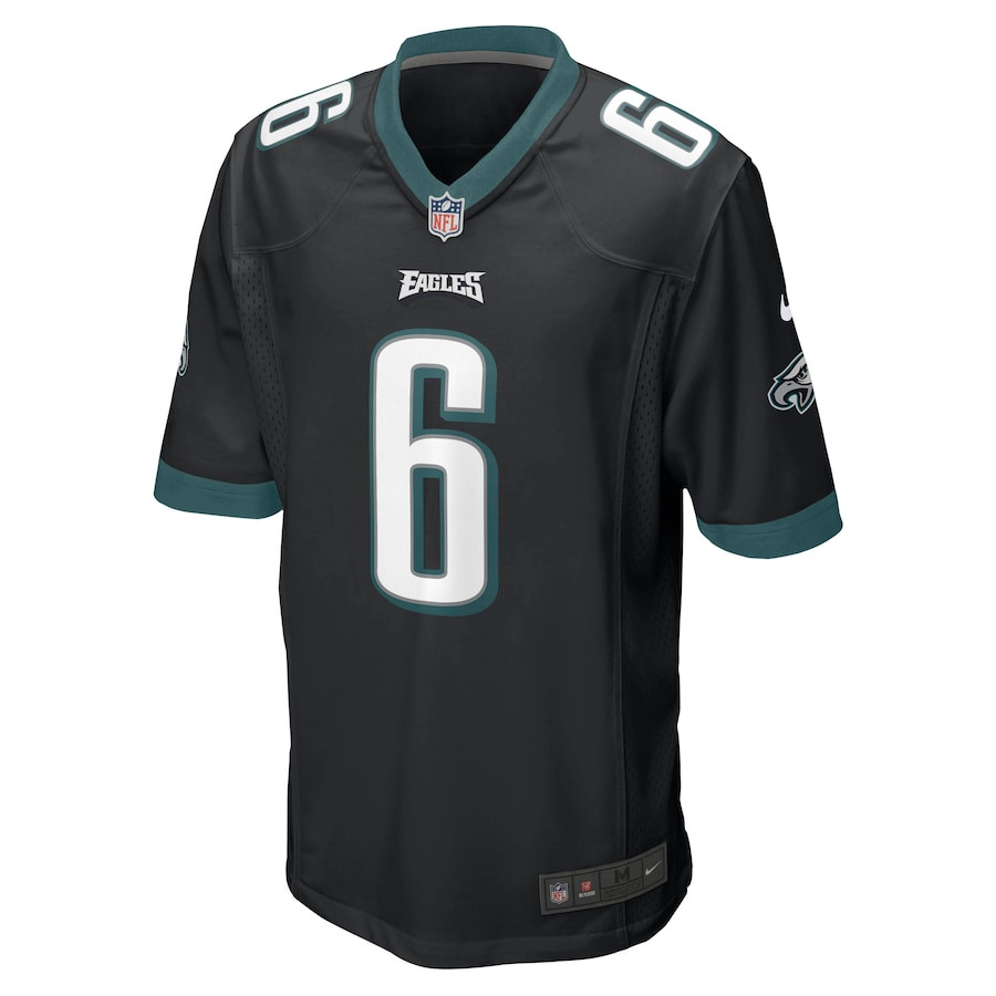DeVonta Smith 6 Philadelphia Eagles Men Game Jersey - Black JS7877 nicesnker - Image 2