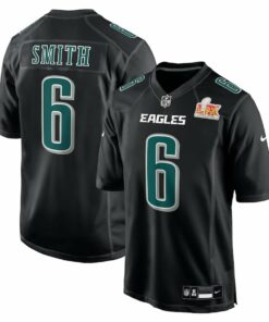 DeVonta Smith 6 Philadelphia Eagles Super Bowl LIX Fashion Game Player Jersey - Carbon Black JS1896 nicesnker