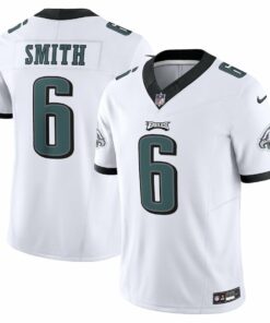 DeVonta Smith 6 Philadelphia Eagles Vapor F.U.S.E. Limited Jersey - White JS7888 nicesnker