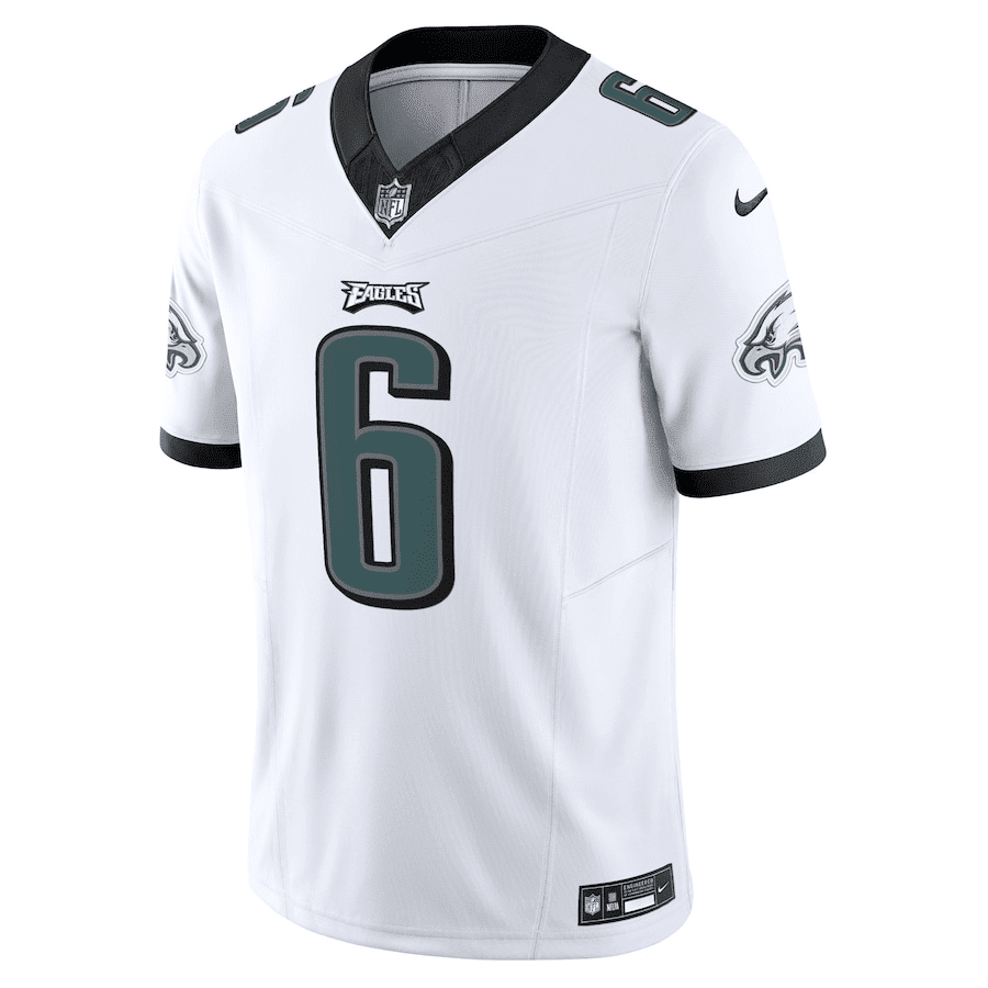 DeVonta Smith 6 Philadelphia Eagles Vapor F.U.S.E. Limited Jersey - White JS7888 nicesnker - Image 3