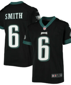 DeVonta Smith 6 Philadelphia Eagles YOUTH Game Jersey - Black JS2657 nicesnker