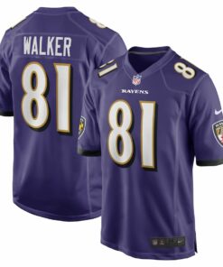 Devontez Walker 81 Baltimore Ravens Team Game Men Jersey - Purple JS8776 nicesnker