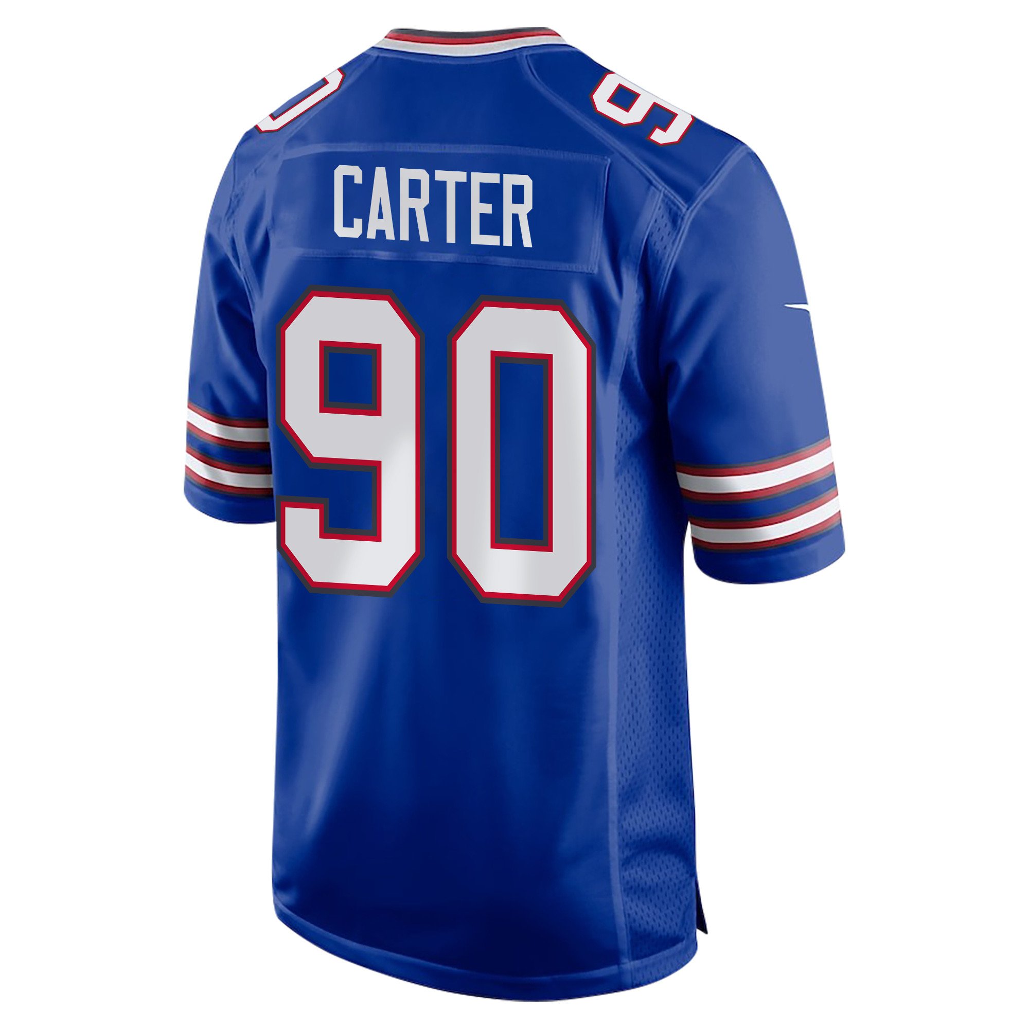 DeWayne Carter 90 Buffalo Bills Super Bowl LIX Champions Patch 'New Orleans - The Ultimate Showdown' EMBROIDERED Game Men Jersey - Royal JS3833 nicesnker - Image 2