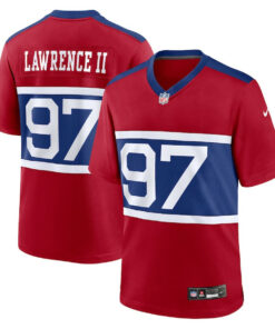Dexter Lawrence II 97 New York Giants Alternate Game Men Jersey - Century Red JS2822 nicesnker