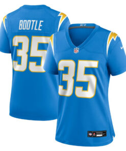 Dicaprio Bootle 35 Los Angeles Chargers Women's Team Game Jersey - Powder Blue JS8403 nicesnker