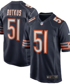 Dick Butkus 51 Chicago Bears Men Game Retired Jersey - Navy JS3420 nicesnker