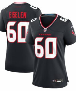 Dieter Eiselen 60 Houston Texans Women's Team Game Jersey - Navy JS6521 nicesnker