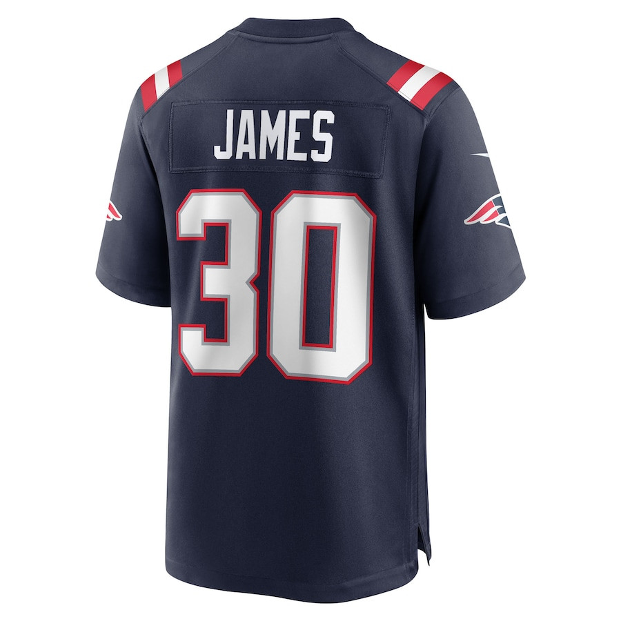 D.J. James 30 New England Patriots Team Game Men Jersey - Navy JS8819 nicesnker - Image 3