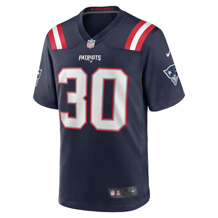 D.J. James 30 New England Patriots Team Game Men Jersey - Navy JS8819 nicesnker - Image 2