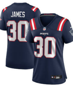 D.J. James 30 New England Patriots Women's Team Game Jersey - Navy JS9310 nicesnker