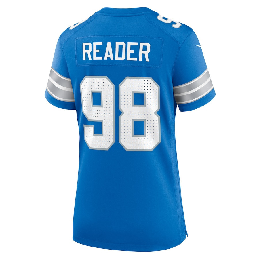 DJ Reader #98 Detroit Lions Super Bowl LIX Women's Jersey - Blue JS5531 nicesnker - Image 3