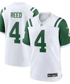 D.J. Reed 4 New York Jets Classic Alternate Game Men Jersey - White JS8407 nicesnker