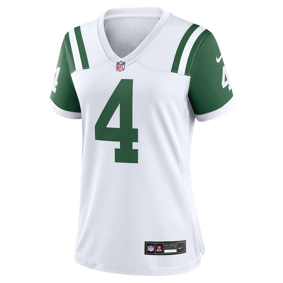 D.J. Reed 4 New York Jets Women's Classic Alternate Game Jersey - White JS5006 nicesnker - Image 2