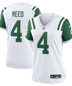 D.J. Reed 4 New York Jets Women's Classic Alternate Game Jersey - White JS5006 nicesnker