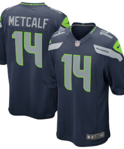 DK Metcalf 14 Seattle Seahawks Men Game Jersey - College Navy JS2122 nicesnker