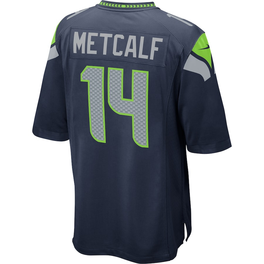 DK Metcalf 14 Seattle Seahawks Men Game Jersey - College Navy JS2122 nicesnker - Image 3