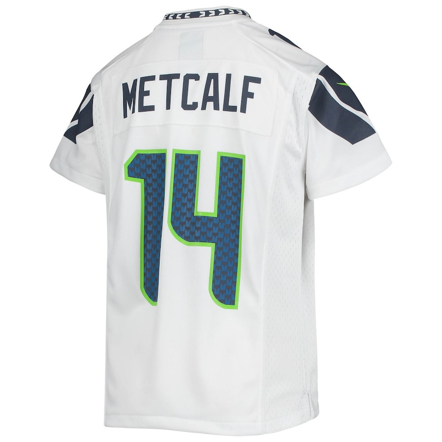 DK Metcalf 14 Seattle Seahawks YOUTH Game Jersey - White JS2380 nicesnker - Image 3