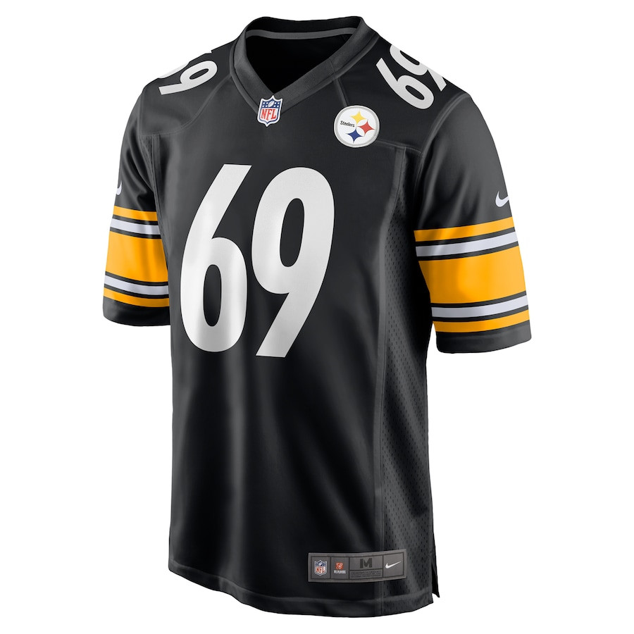 Domenique Davis 69 Pittsburgh Steelers Game Men Jersey - Black JS8258 nicesnker - Image 2