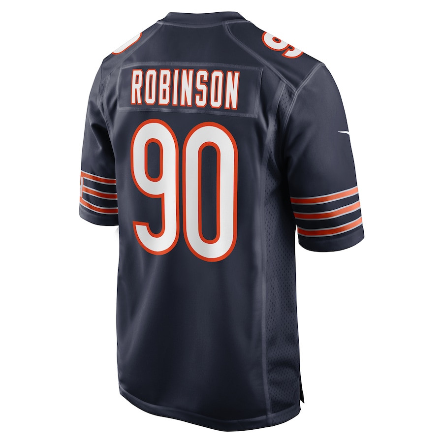 Dominique Robinson 90 Chicago Bears Game Men Jersey - Navy JS1946 nicesnker - Image 3