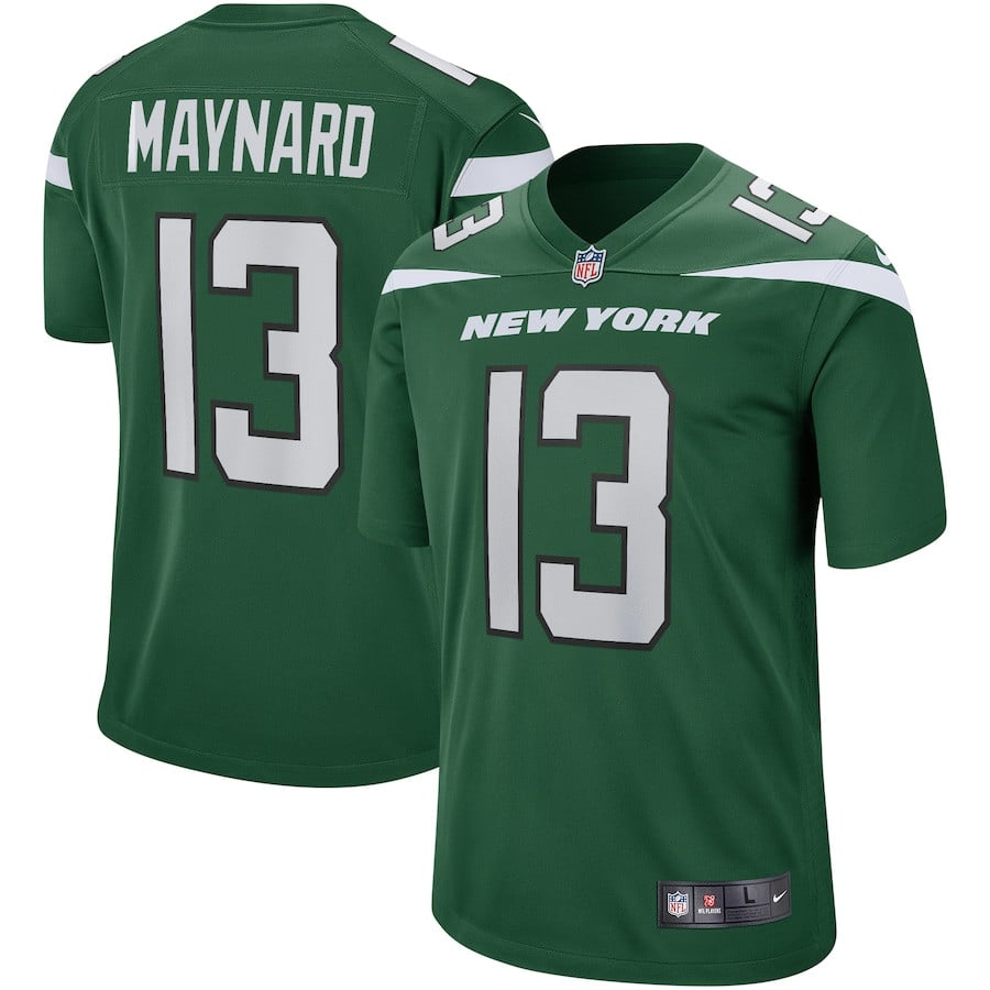 Don Maynard 13 New York Jets Men Game Retired Jersey - Gotham Green JS1178 nicesnker