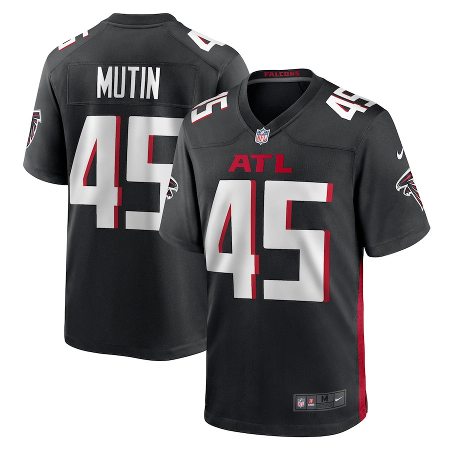 Donavan Mutin 45 Atlanta Falcons Game Men Jersey - Black JS7211 nicesnker