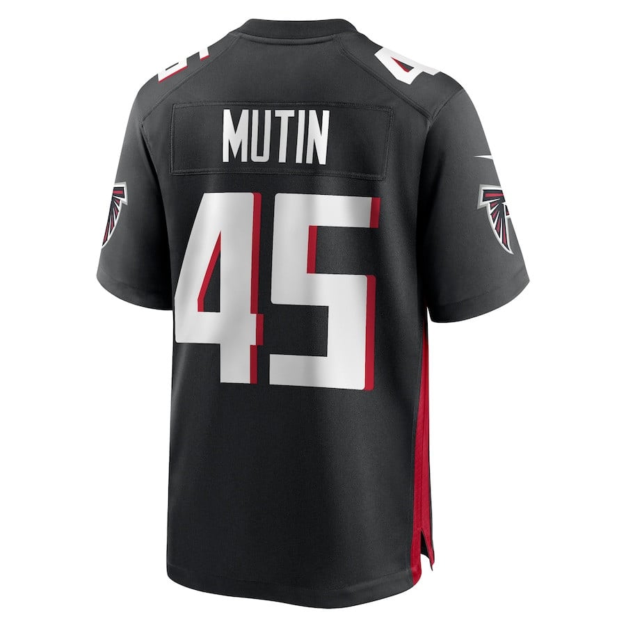 Donavan Mutin 45 Atlanta Falcons Game Men Jersey - Black JS7211 nicesnker - Image 3