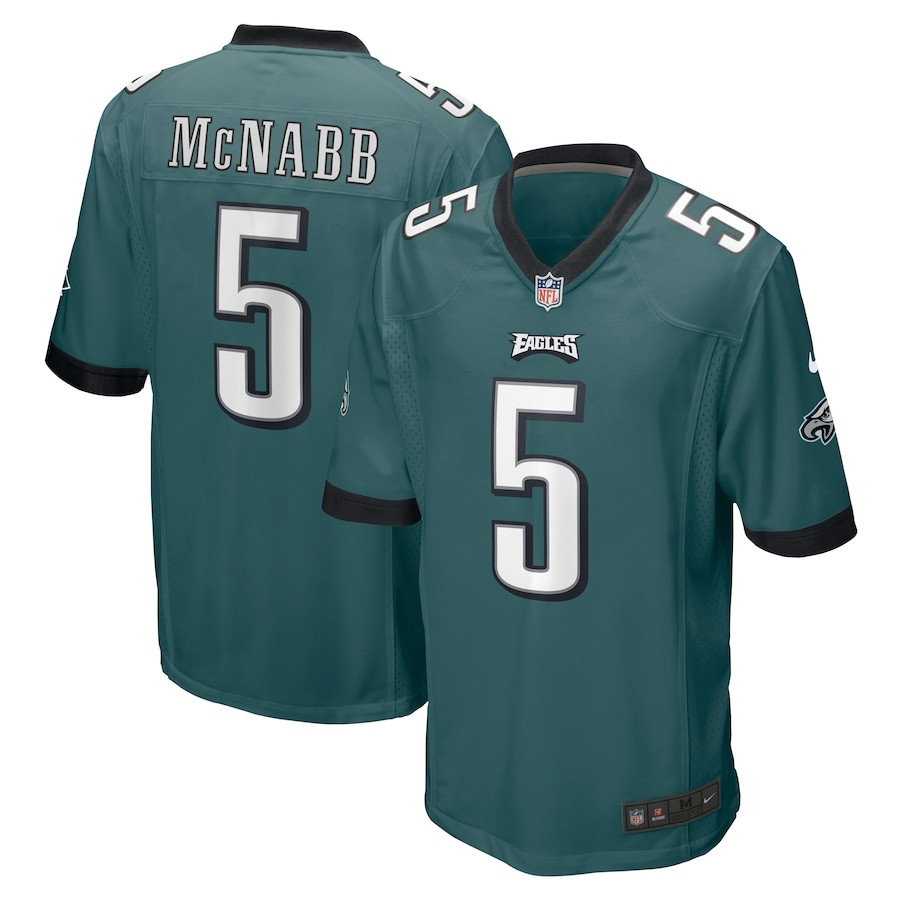 Donovan McNabb 5 Philadelphia Eagles Men Retired Jersey - Midnight Green JS2021 nicesnker