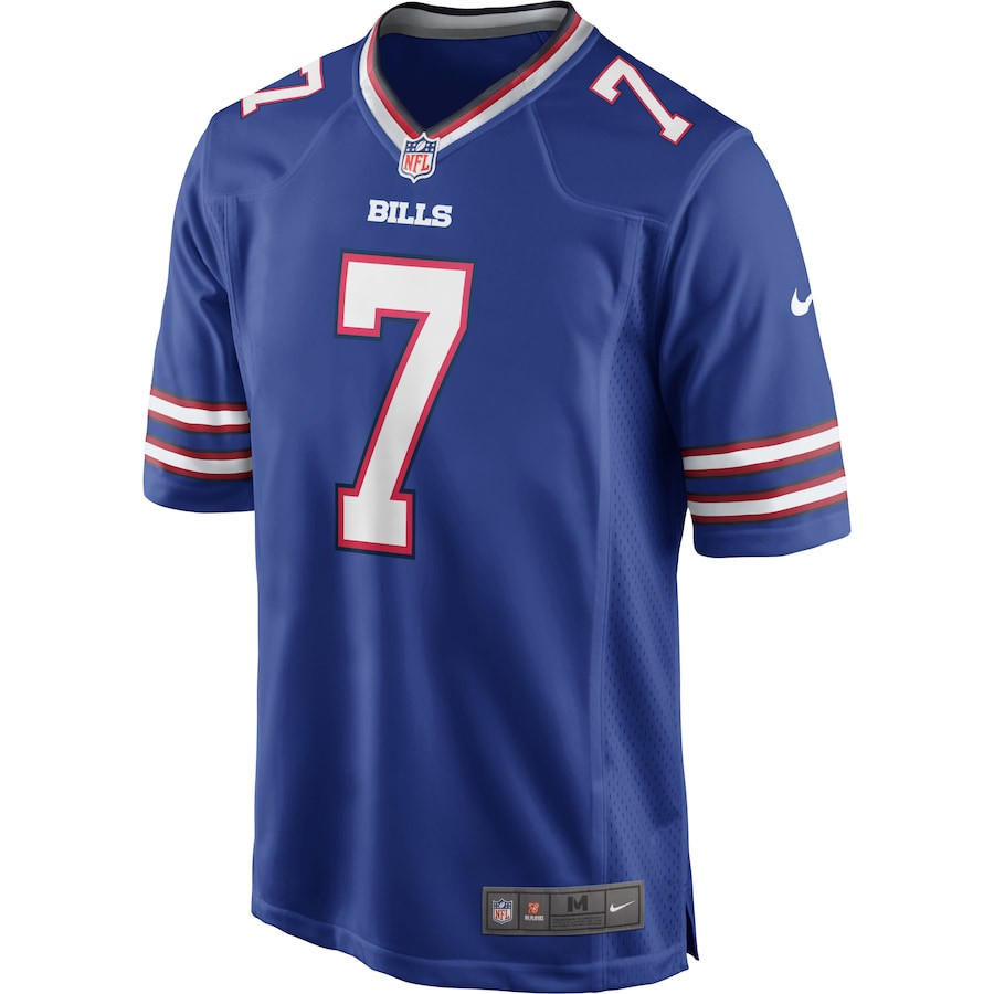 Doug Flutie 7 Buffalo Bills Men Game Retired Jersey - Royal JS1242 nicesnker - Image 2