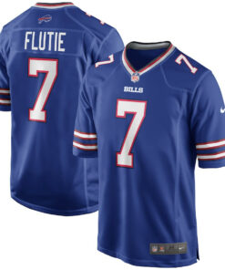 Doug Flutie 7 Buffalo Bills Men Game Retired Jersey - Royal JS1242 nicesnker