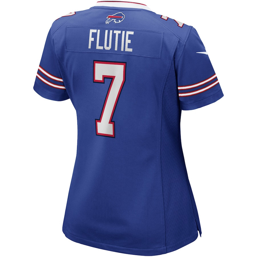 Doug Flutie 7 Buffalo Bills Women Game Retired Jersey - Royal JS9988 nicesnker - Image 3