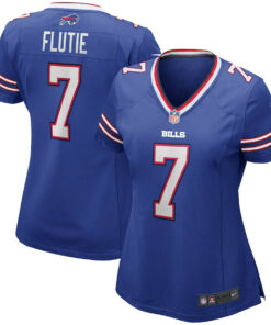 Doug Flutie 7 Buffalo Bills Women Game Retired Jersey - Royal JS9988 nicesnker