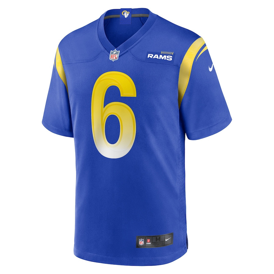 Drake Stoops 6 Los Angeles Rams Game Men Jersey - Royal JS8319 nicesnker - Image 2