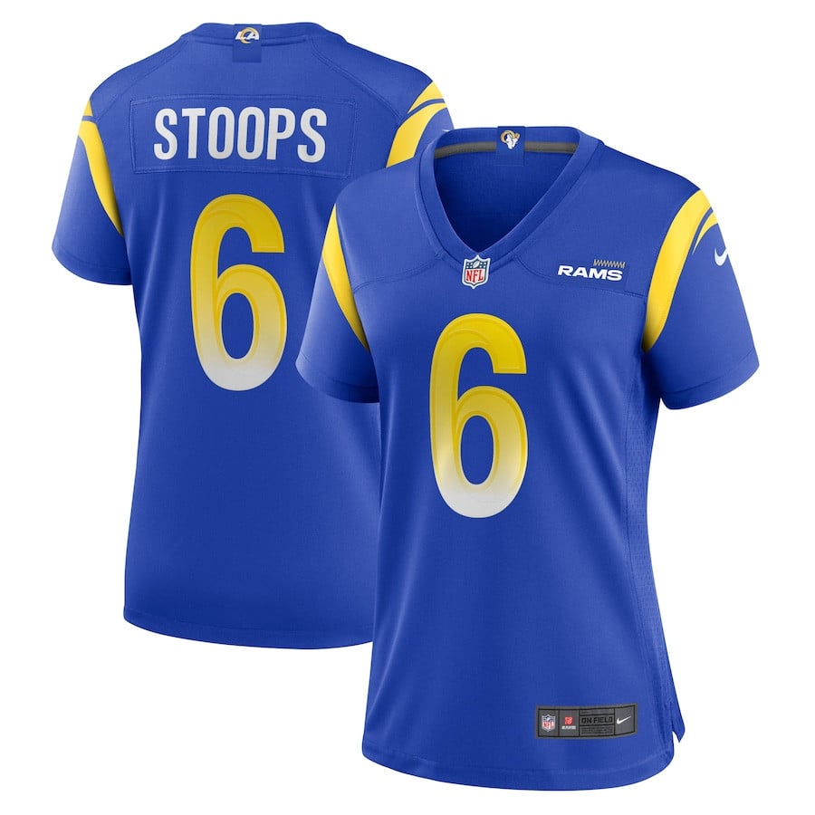 Drake Stoops 6 Los Angeles Rams Women's Game Jersey - Royal JS9182 nicesnker
