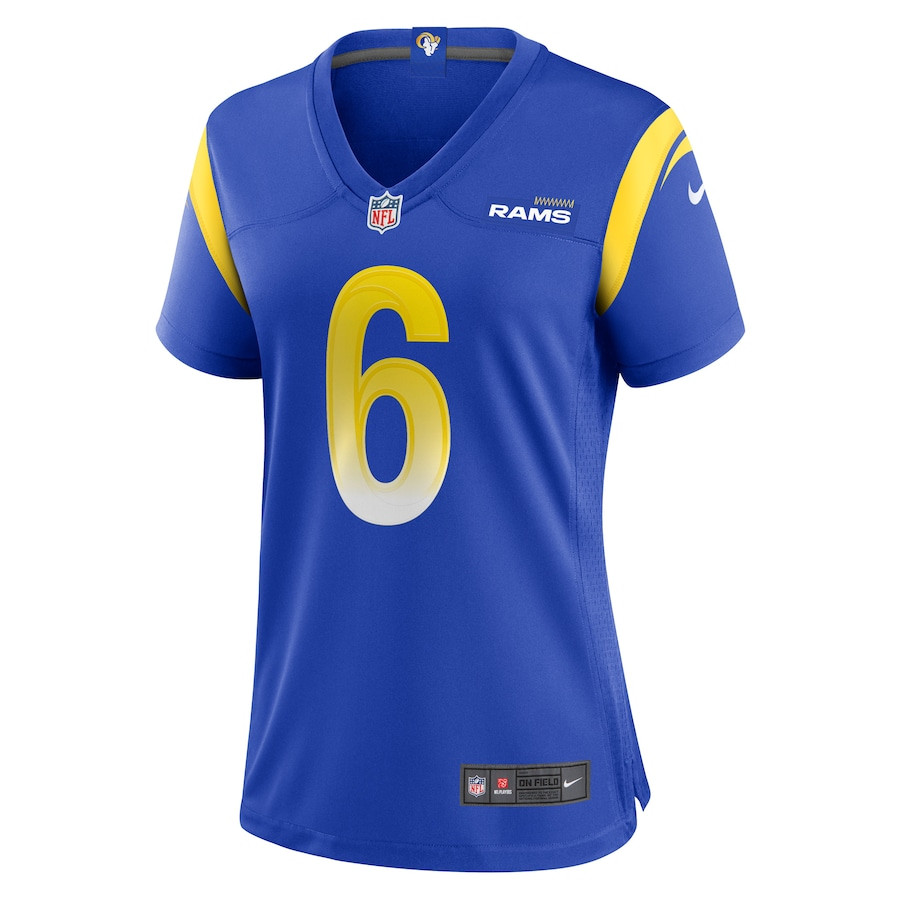 Drake Stoops 6 Los Angeles Rams Women's Game Jersey - Royal JS9182 nicesnker - Image 2