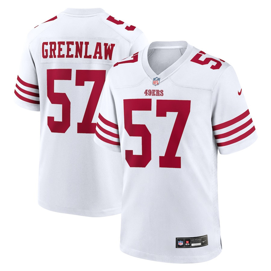 Dre Greenlaw 57 San Francisco 49ers Game Men Jersey - White JS4934 nicesnker
