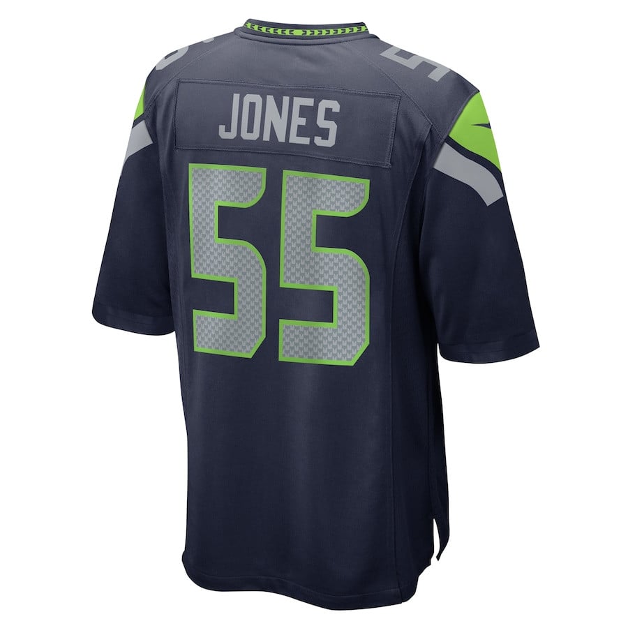 Dre'Mont Jones 55 Seattle Seahawks Game Men Jersey - College Navy JS1337 nicesnker - Image 3