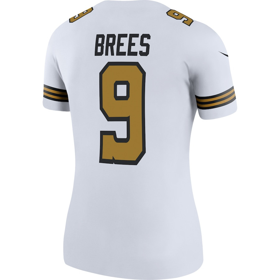 Drew Brees 9 New Orleans Saints Women Color Rush Legend Jersey - White JS2291 nicesnker - Image 3