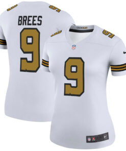 Drew Brees 9 New Orleans Saints Women Color Rush Legend Jersey - White JS2291 nicesnker