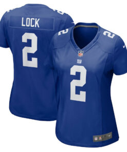 Drew Lock 2 New York Giants Women's Game Jersey - Royal JS8922 nicesnker