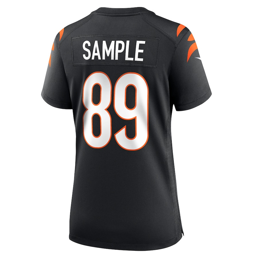 Drew Sample 89 Cincinnati Bengals Women Game Jersey - Black JS6787 nicesnker - Image 3